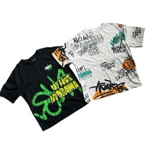 ZARA Kids Graphic T-Shirts - Black and White